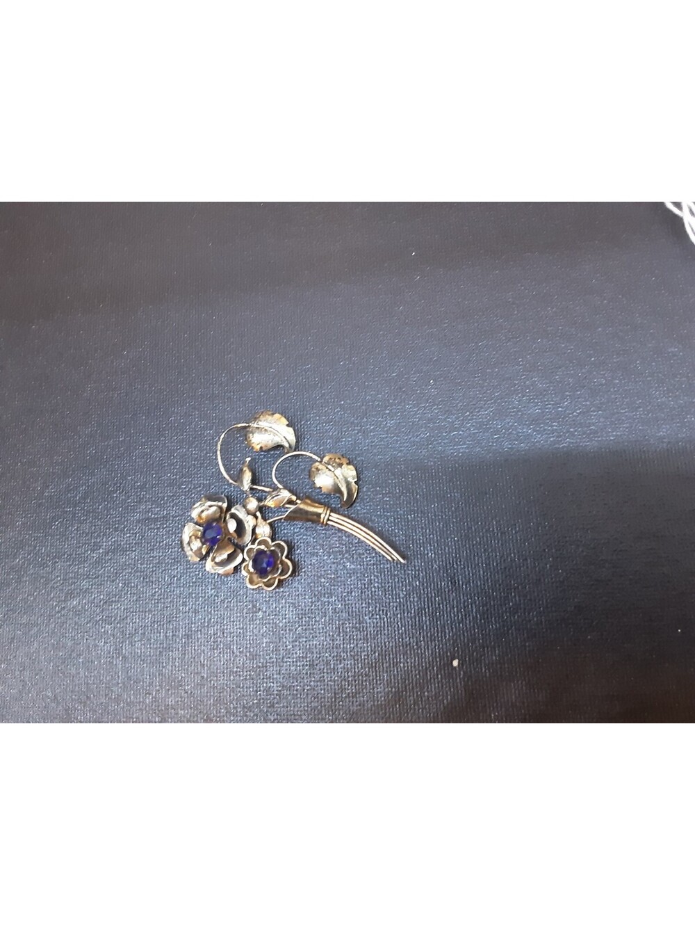 Antique Sterling Silver Bouquet Brooch
